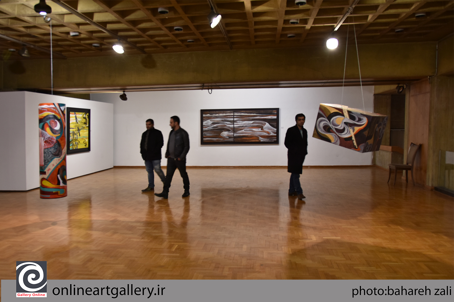 گزارش تصویری نمایشگاه نقاشیهای علی فرامرزی در فرهنگسرای نیاوران (بخش اول)